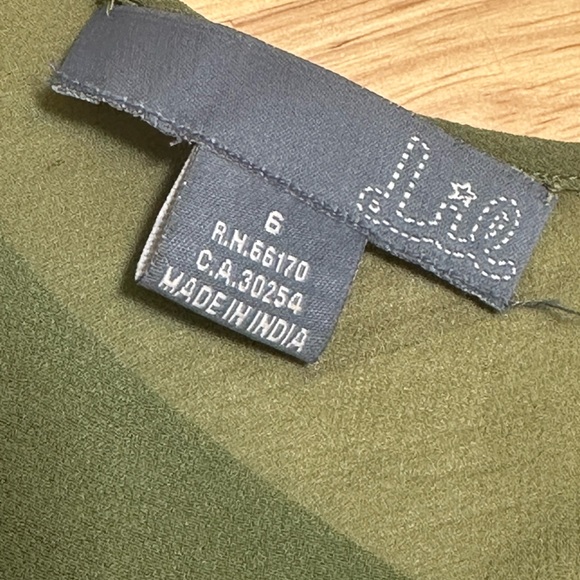 Anthropologie Pale moss green silk organza lacy dress (6) - Picture 6 of 7